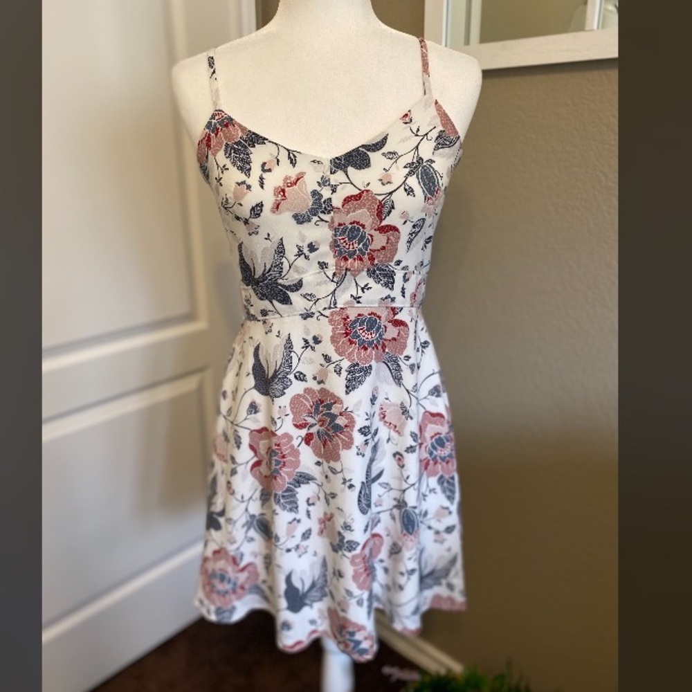 Loft Floral Dress Size 0 Petite